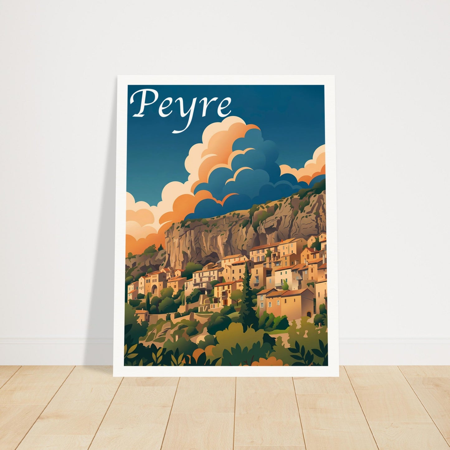 Affiche Peyre, mise en situation dans un intérieur (vue 2)