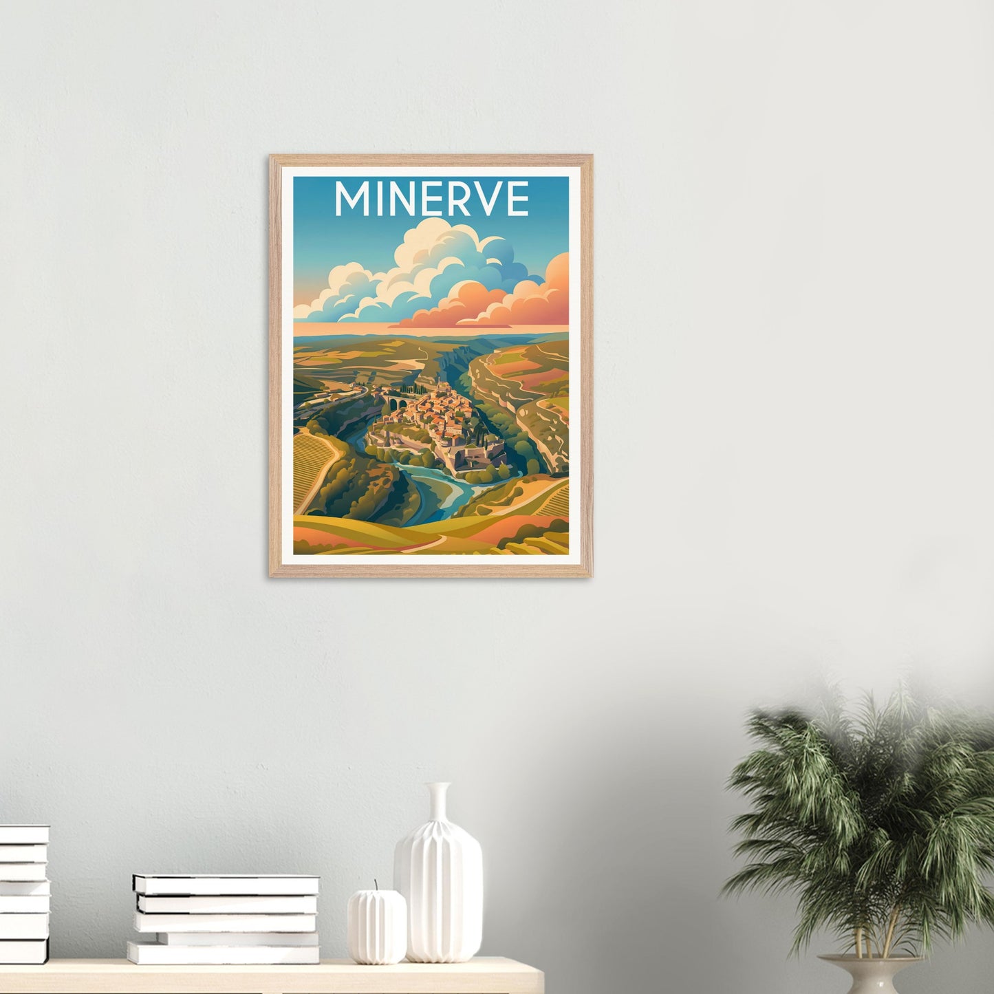 Affiche Minerve encadrée, cadre bois (vue 5)