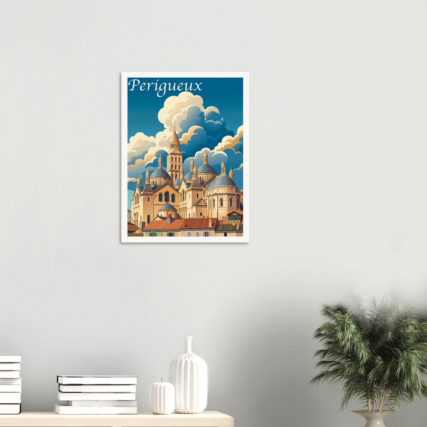 Affiche Périgueux, mise en situation dans un intérieur (vue 2)