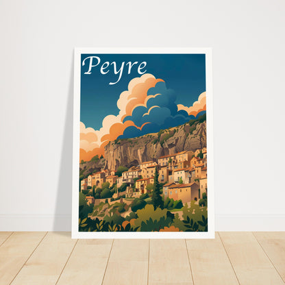 Affiche Peyre, mise en situation dans un intérieur (vue 2)
