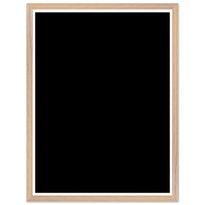 Affiche illustrée Collines de sable rouge Encadrée — poster rétro, impression beaux-arts 250g