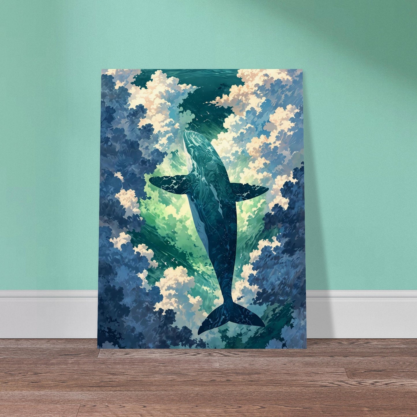 Affiche illustrée Aquarelle Imaginaire, poster rétro, impression beaux-arts 250g