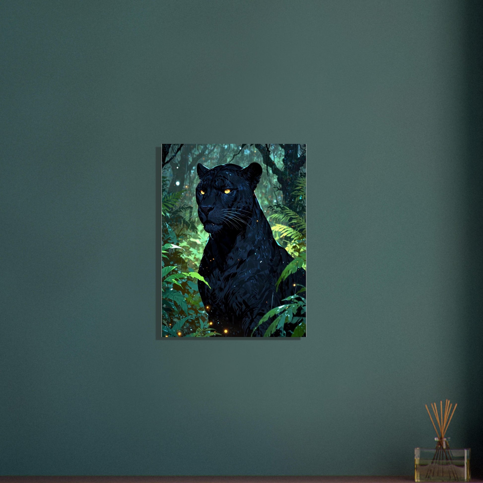 Affiche Panthère noire, mise en situation dans un intérieur (vue 3)