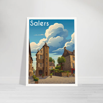 Affiche Salers, mise en situation dans un intérieur