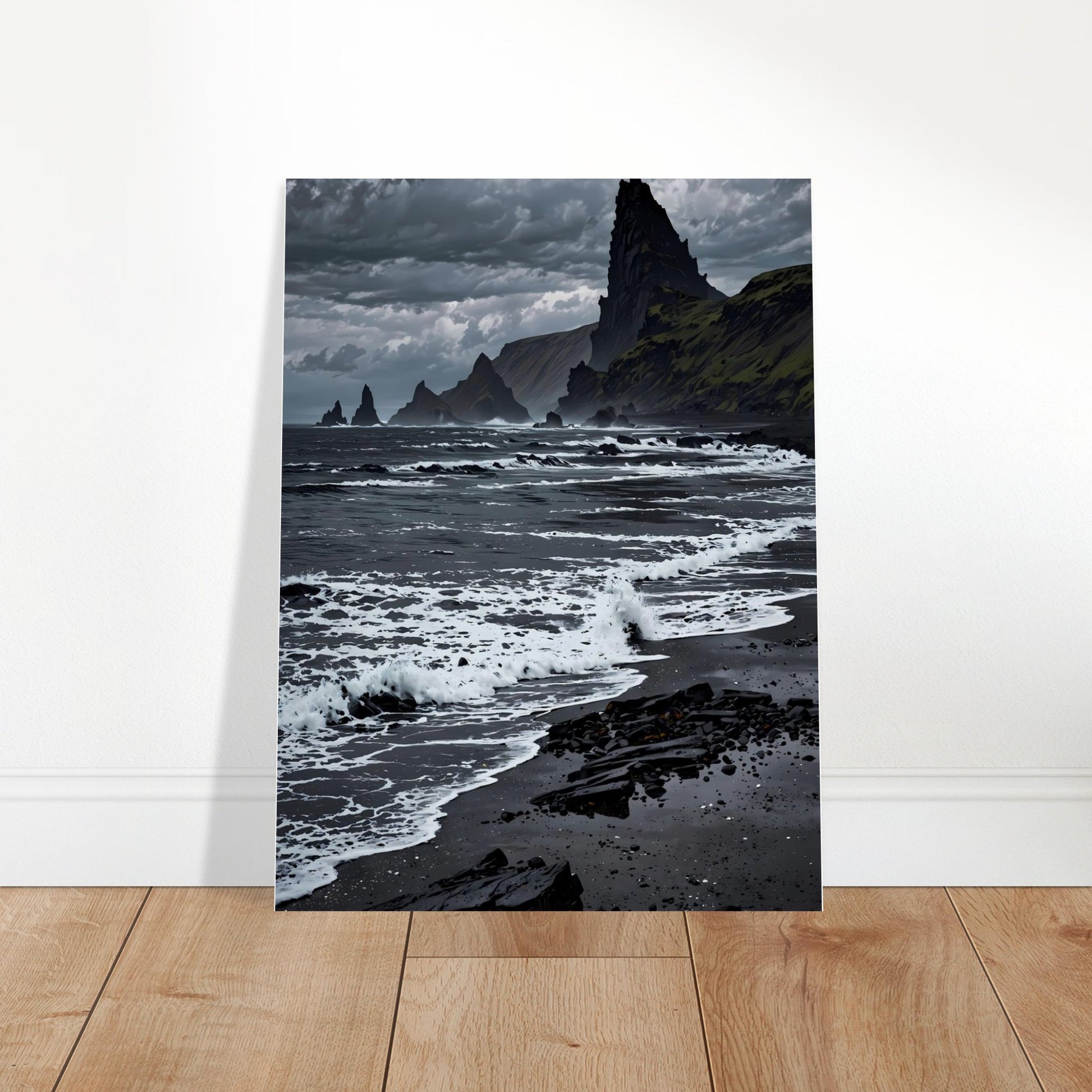 Affiche Plage de Sable Noir, mise en situation dans un intérieur (vue 2)
