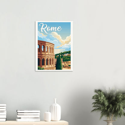 Affiche Rome, mise en situation dans un intérieur (vue 2)