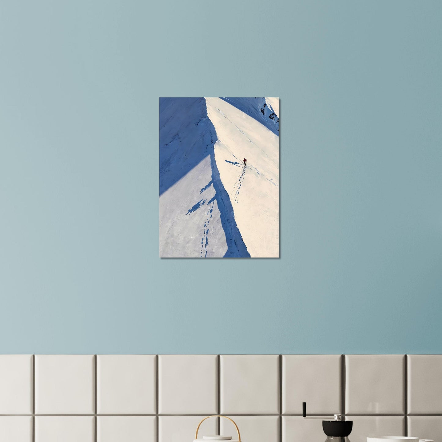 Affiche Coureur de Montagne, mise en situation dans un intérieur (vue 2)