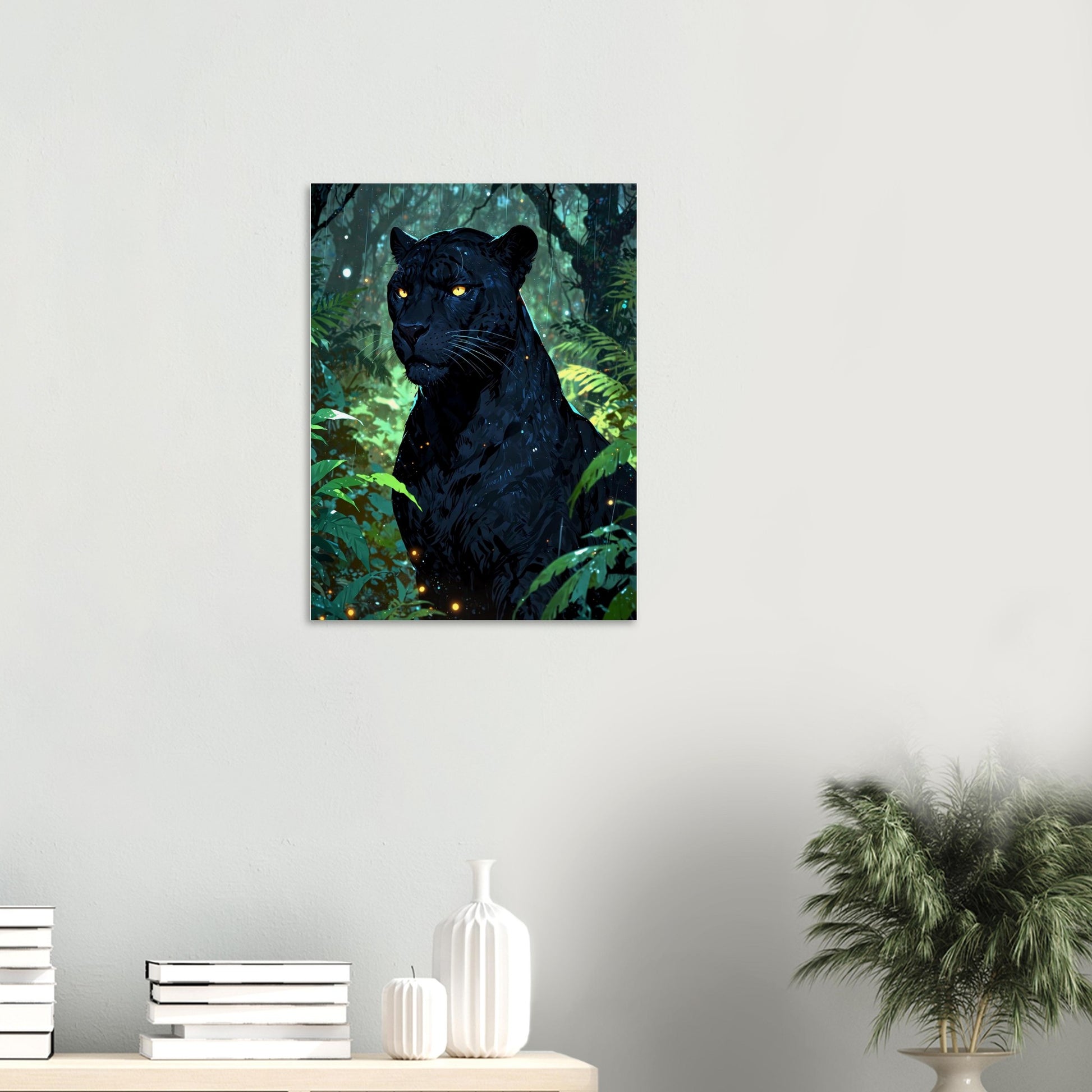 Affiche Panthère noire, mise en situation dans un intérieur