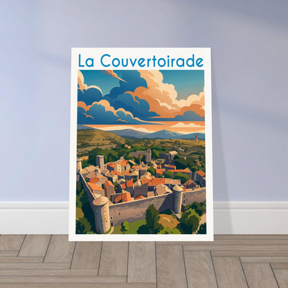 Affiche La Couvertoirade, mise en situation dans un intérieur (vue 2)