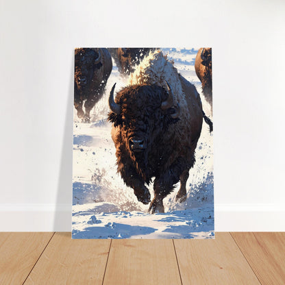 Affiche Bison, mise en situation dans un intérieur (vue 2)