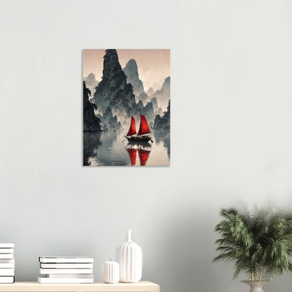 Affiche Baie de Ha Long, mise en situation dans un intérieur