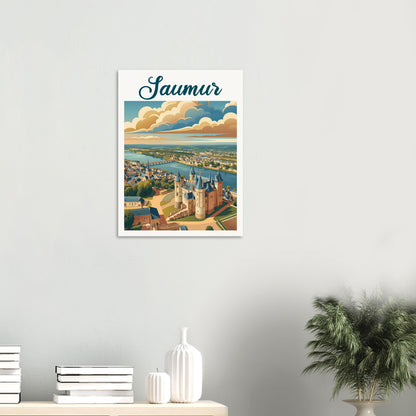 Affiche Saumur, mise en situation dans un intérieur