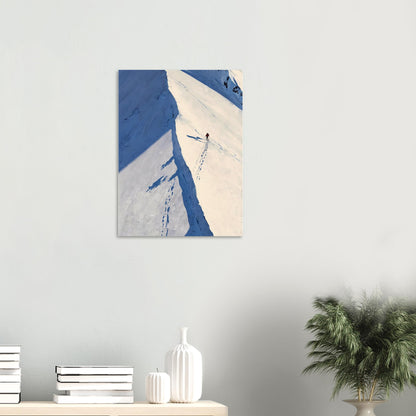 Affiche Coureur de Montagne, mise en situation dans un intérieur