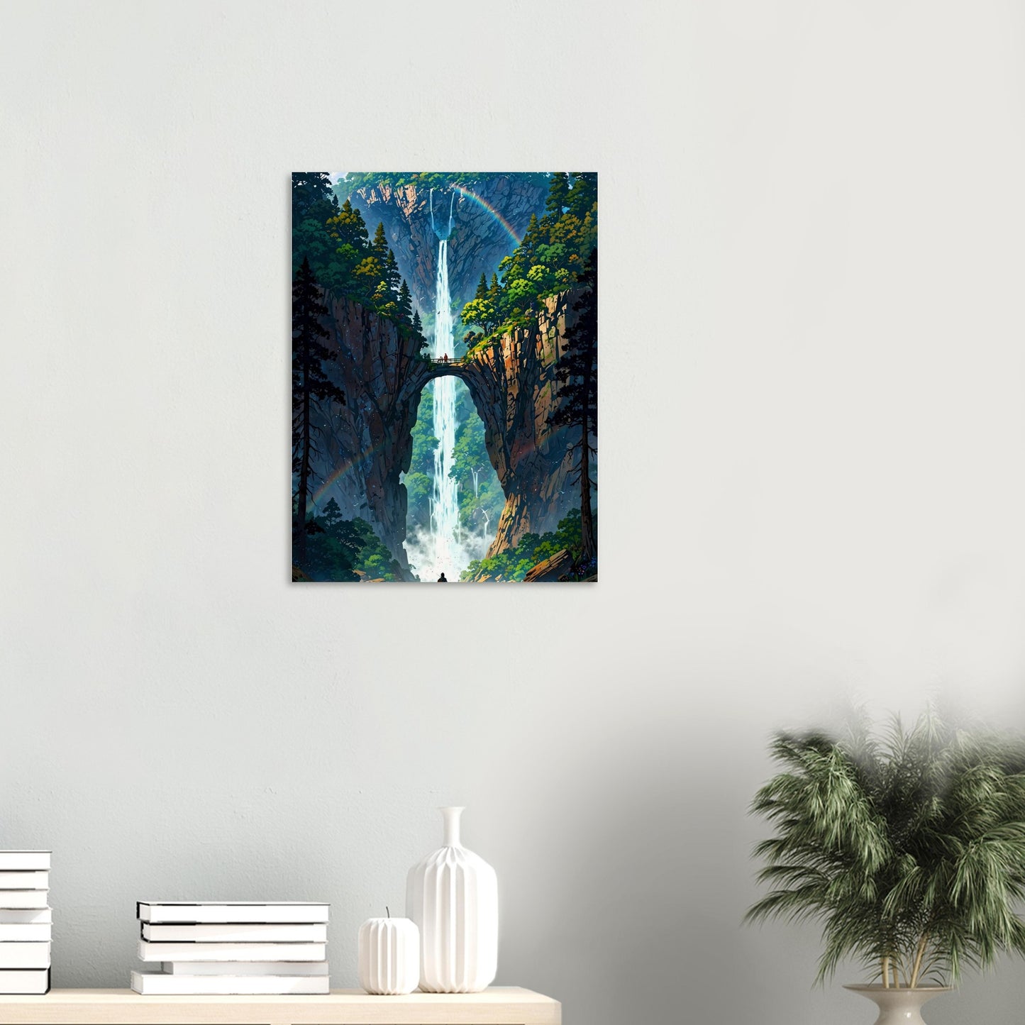 Affiche Île Flottante, mise en situation dans un intérieur