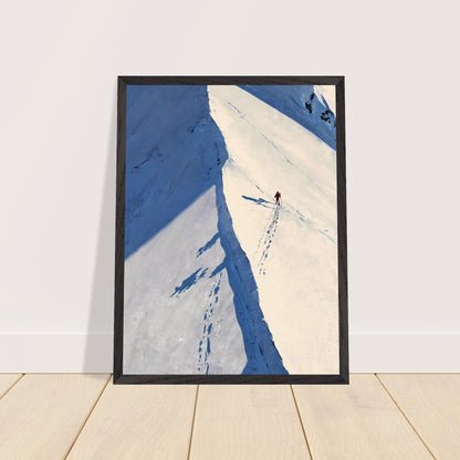 Affiche Coureur de Montagne encadrée, cadre bois (vue 3)