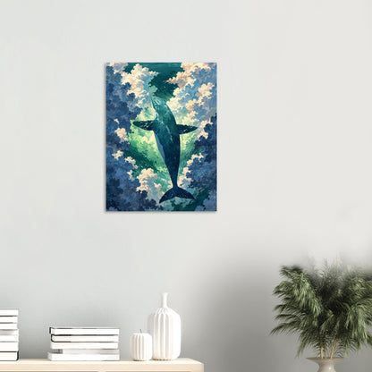Affiche Aquarelle Imaginaire, mise en situation dans un intérieur (vue 2)
