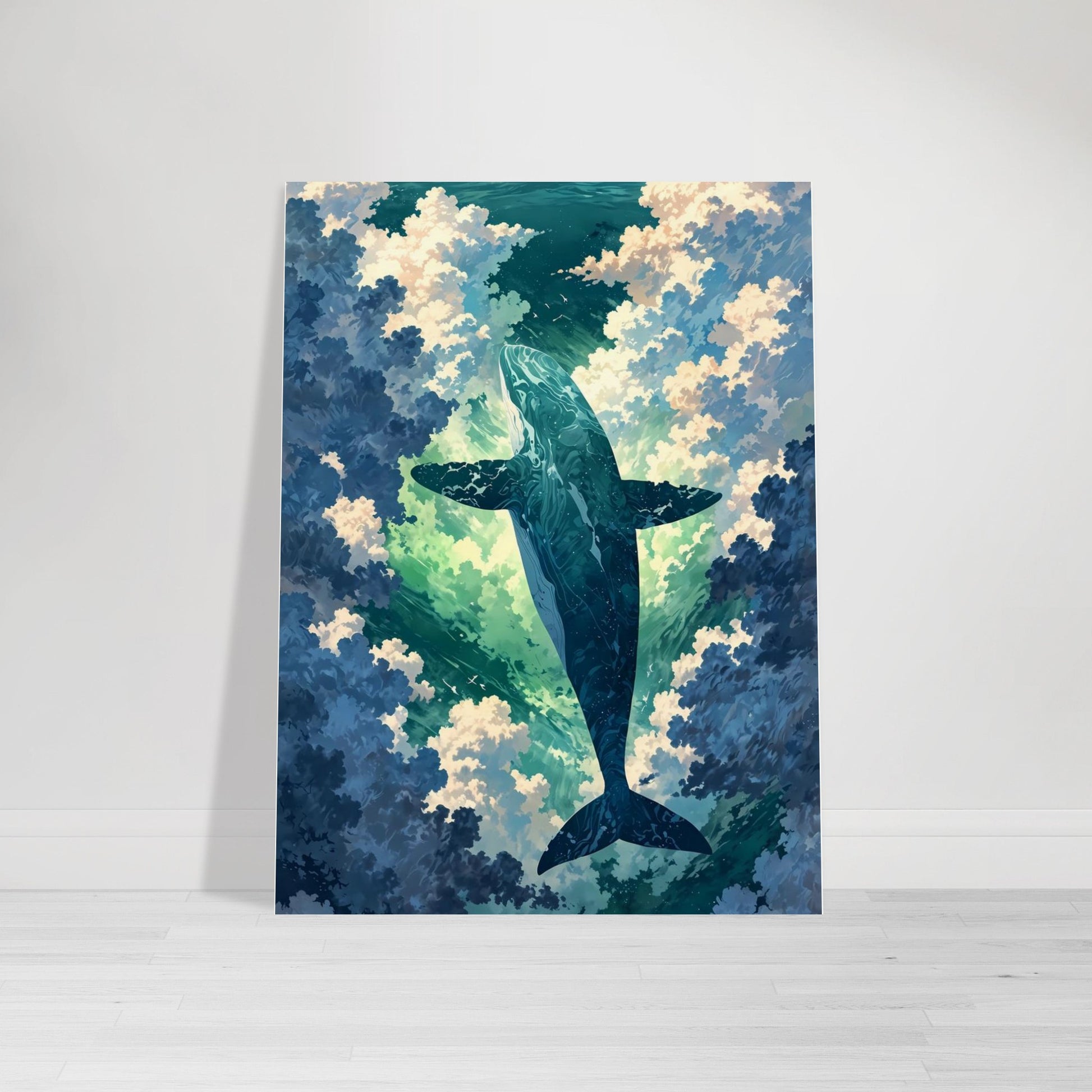 Affiche Aquarelle Imaginaire, mise en situation dans un intérieur