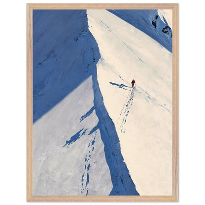 Affiche Coureur de Montagne encadrée, cadre bois (vue 7)