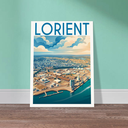 Affiche Lorient, mise en situation dans un intérieur (vue 2)