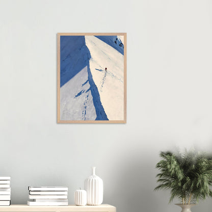 Affiche Coureur de Montagne encadrée, cadre bois (vue 6)