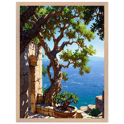 Affiche Figuier ancien Encadrée, cadre bois 45x60 cm