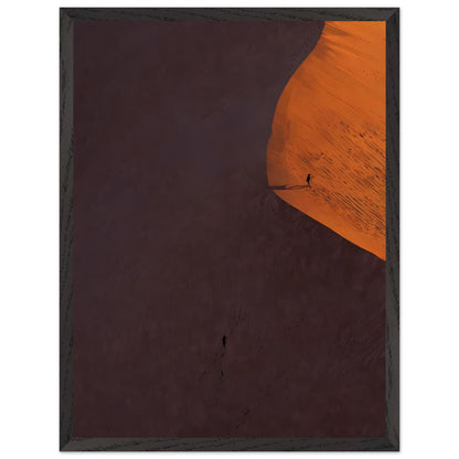 Affiche Marcheur solitaire Encadrée, cadre noir 45x60 cm