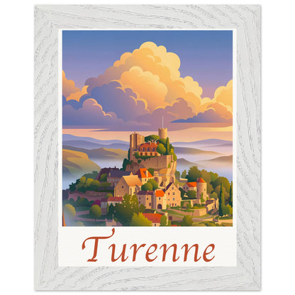 Affiche Turenne - Encadrée, cadre blanc 15x20 cm