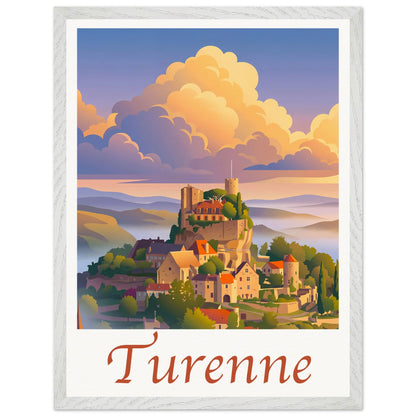 Affiche Turenne - Encadrée, cadre blanc 45x60 cm