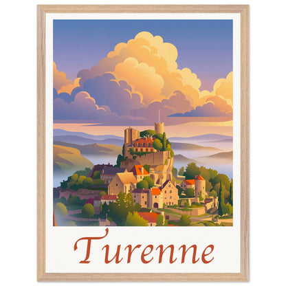 Affiche Turenne - Encadrée, cadre bois 45x60 cm