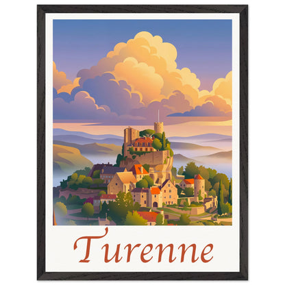 Affiche Turenne - Encadrée, cadre noir 45x60 cm