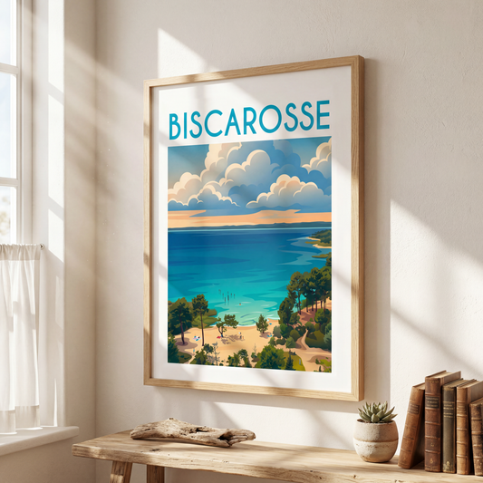 Affiche biscarosse mockup