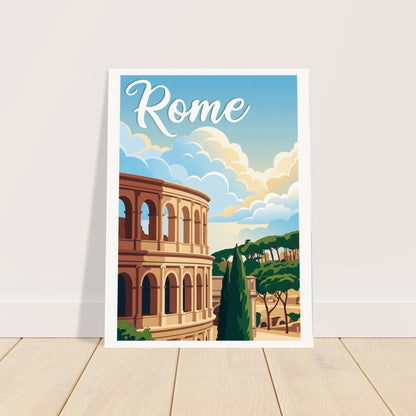 Affiche Rome, mise en situation dans un intérieur