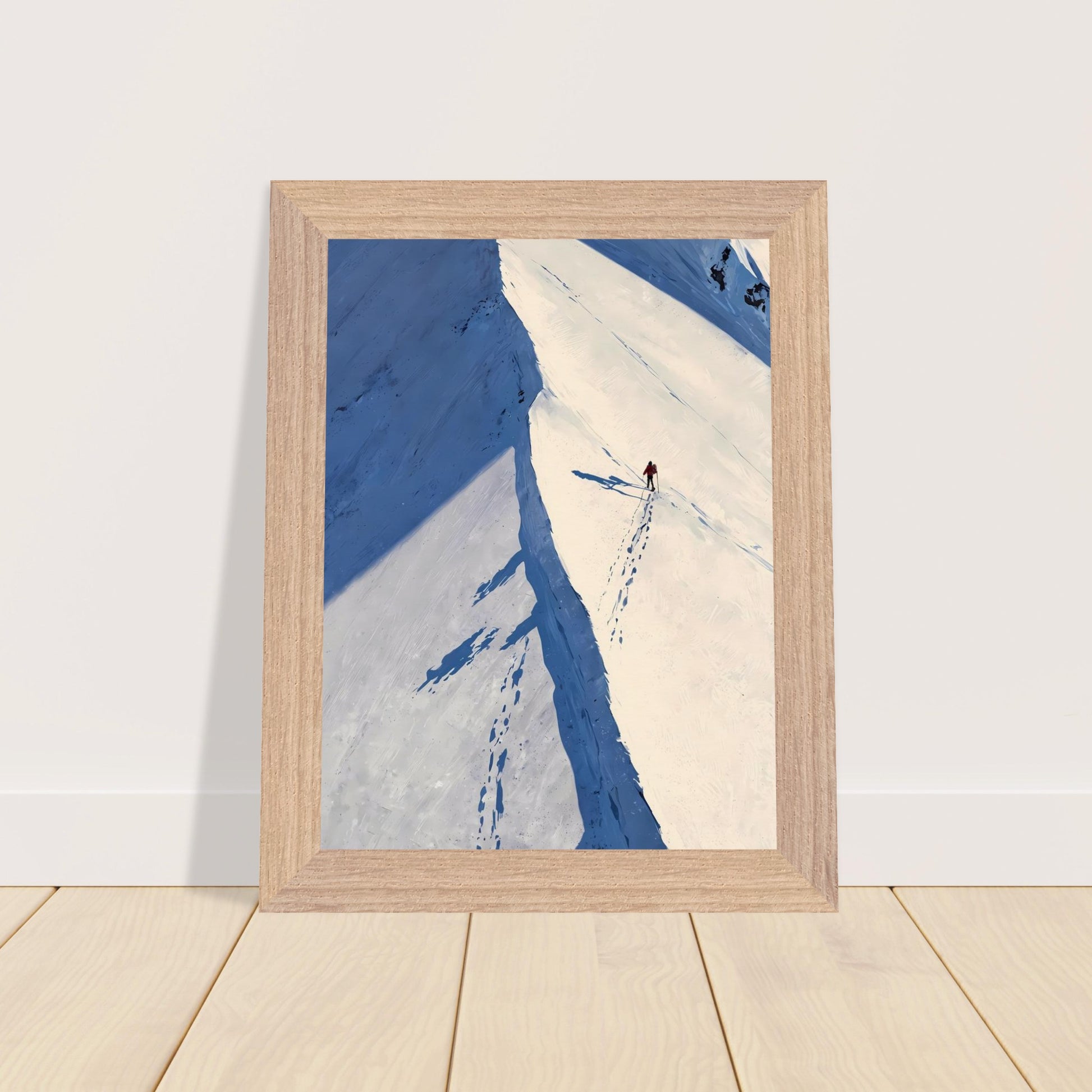 Affiche Coureur de Montagne encadrée, cadre bois (vue 4)