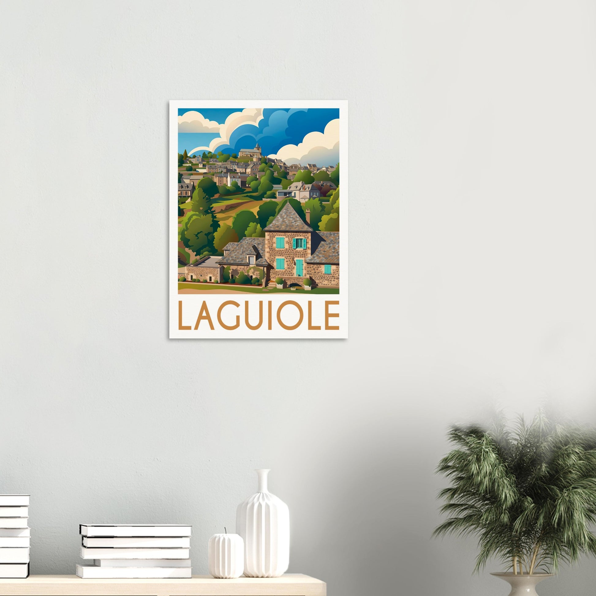Affiche Laguiole, mise en situation dans un intérieur (vue 2)