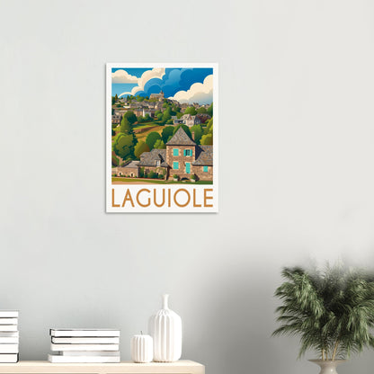 Affiche Laguiole, mise en situation dans un intérieur (vue 2)