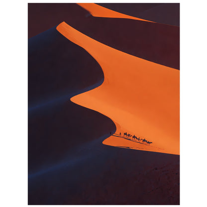 Affiche Collines de Sable Rouge, poster illustre retro Muchimura