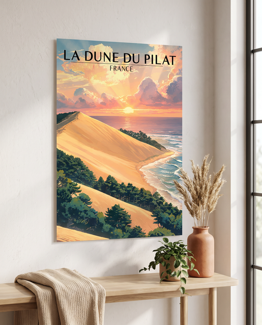 Affiche Dune du Pilat en situation dans un intérieur