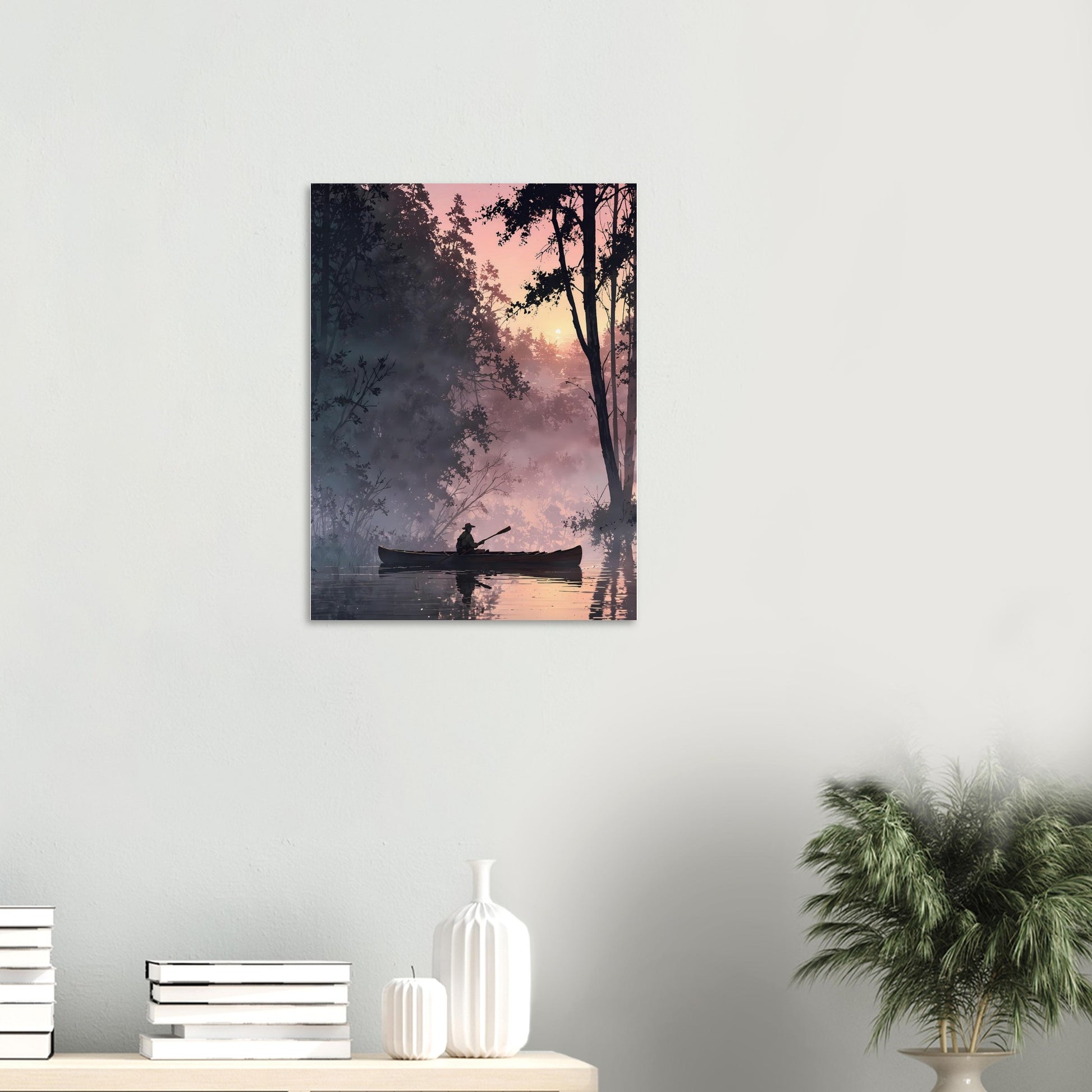 Affiche Pêcheur, mise en situation dans un intérieur (vue 2)