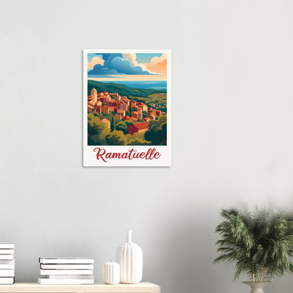 Affiche Ramatuelle, mise en situation dans un intérieur (vue 2)