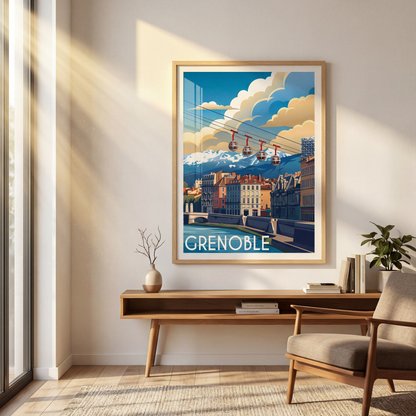 Affiche grenoble mockup