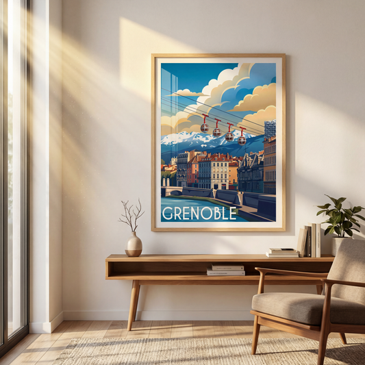 Affiche grenoble mockup