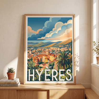 Affiche hyères mockup