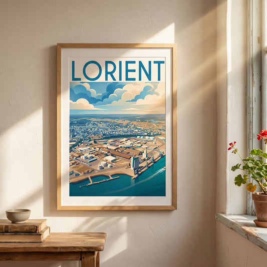 Affiche Lorient, mockup décoration intérieur