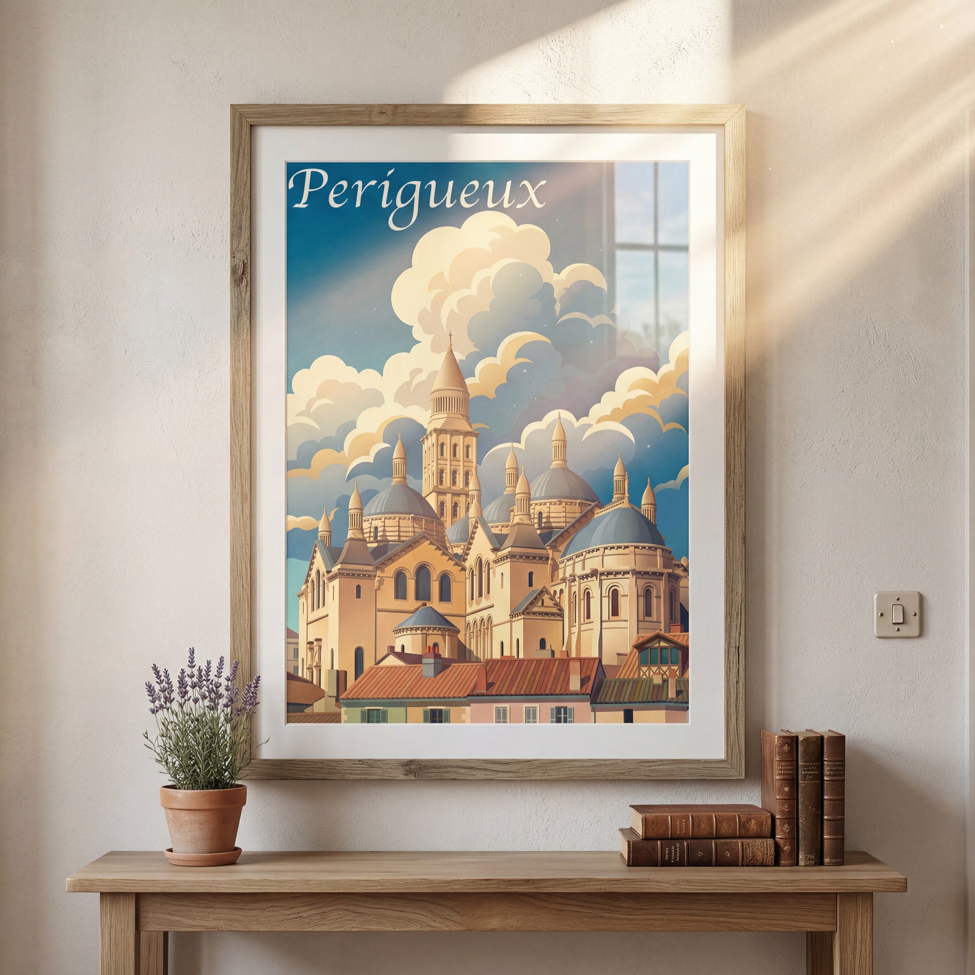 Affiche Perigueux — mockup décoration intérieur