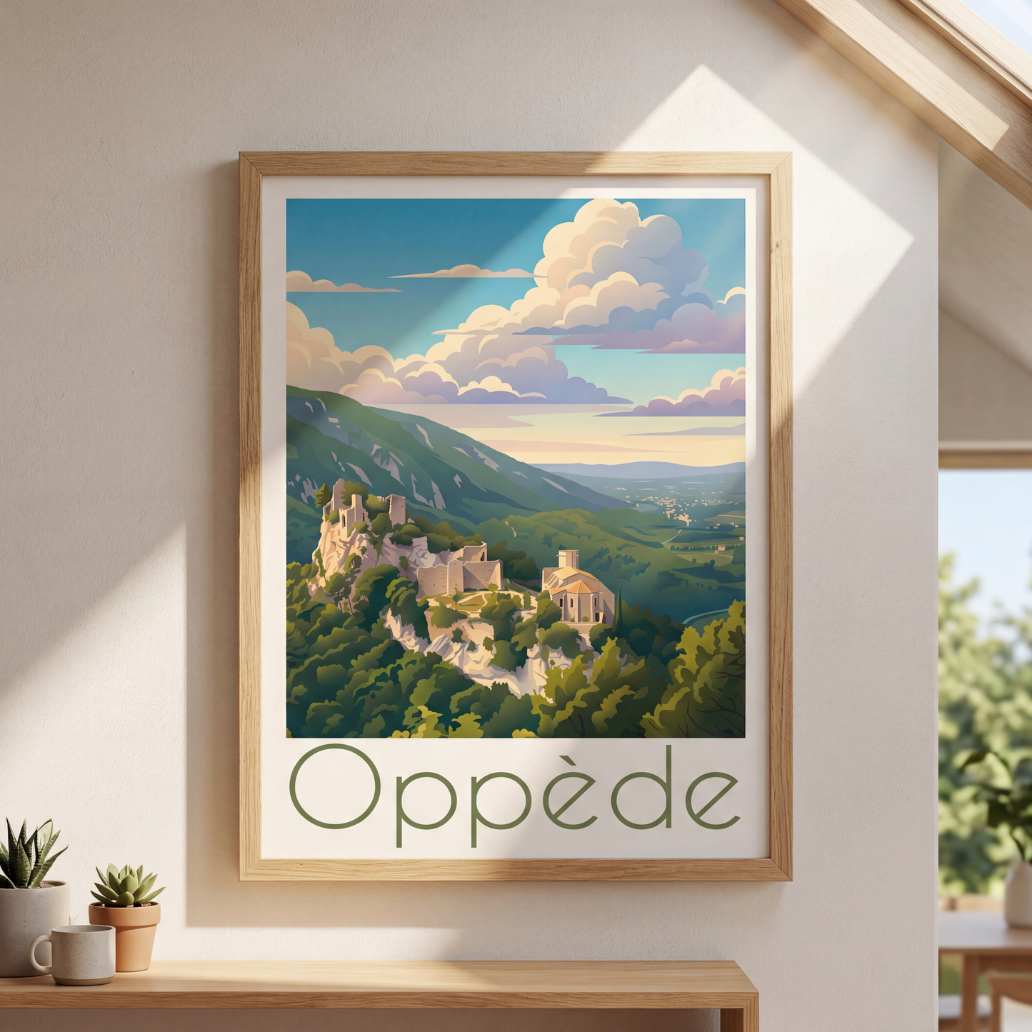 Affiche oppède mockup