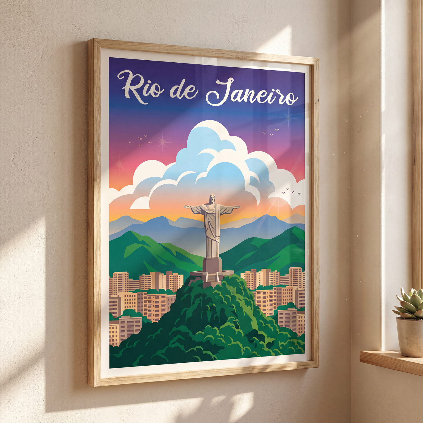 Affiche rio de janeiro mockup
