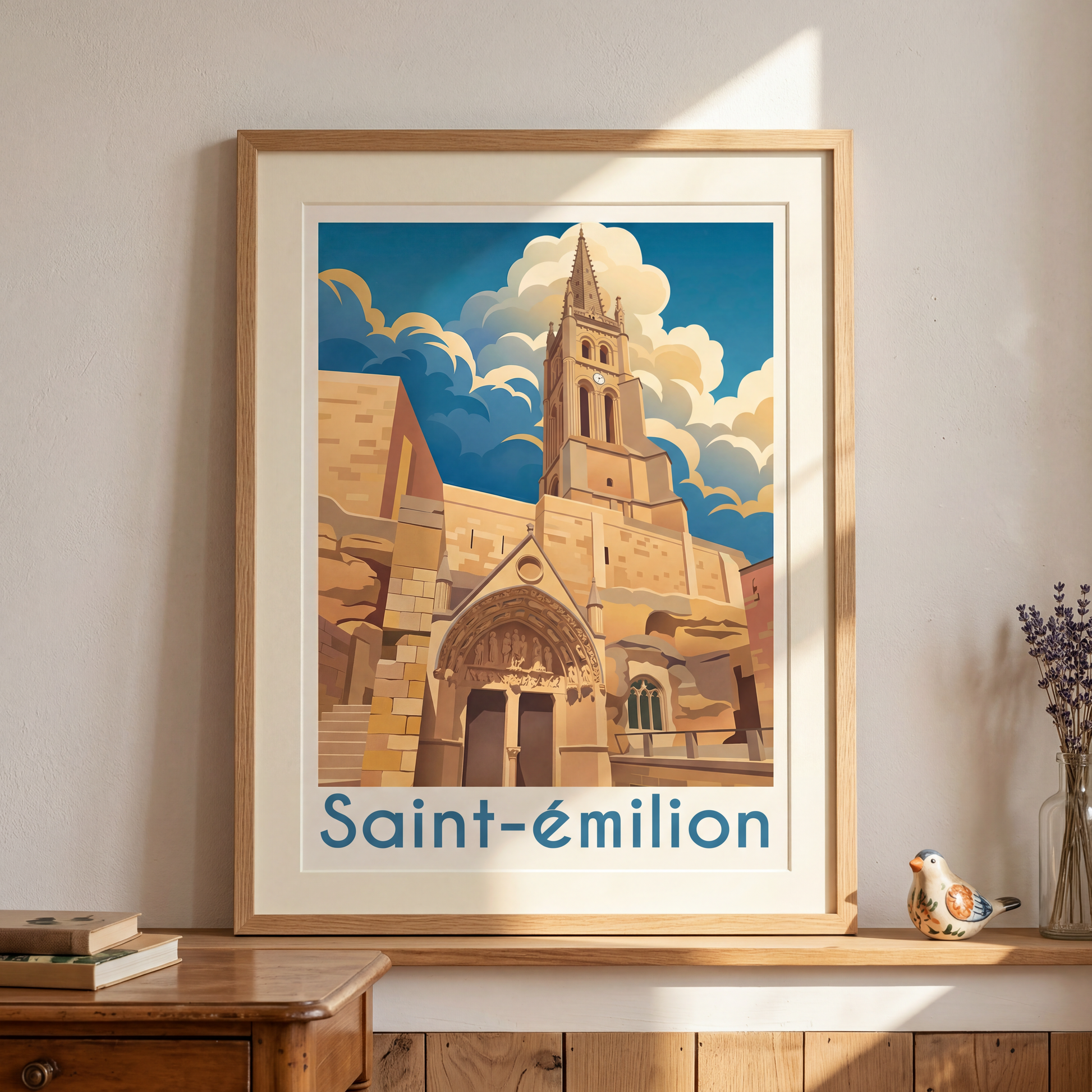 Affiche saint-émilion mockup