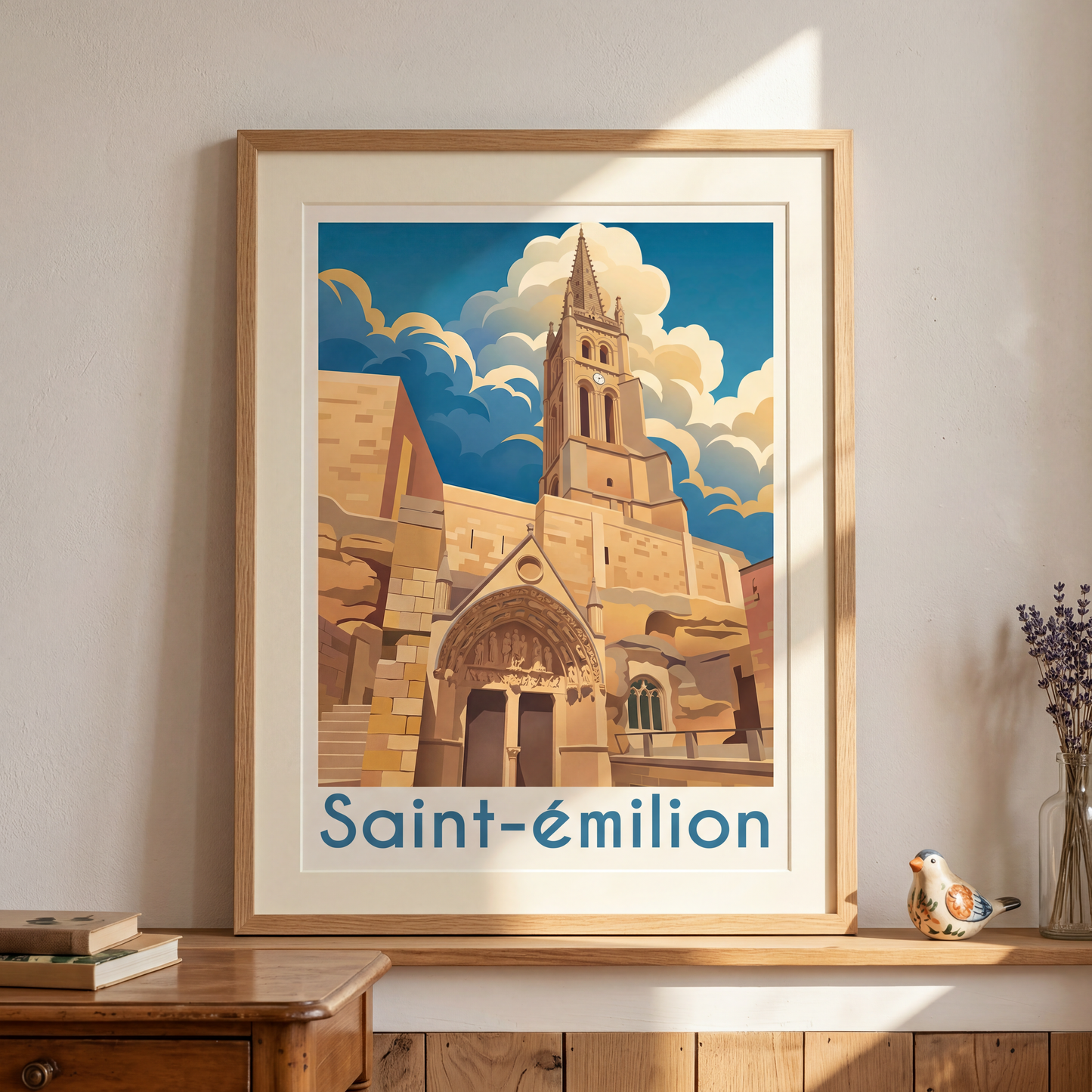 Affiche saint-émilion mockup