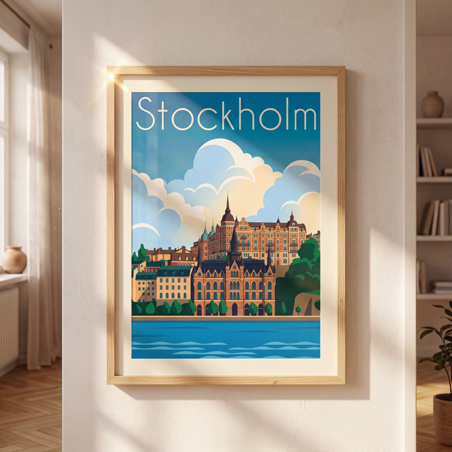 Affiche stockholm mockup