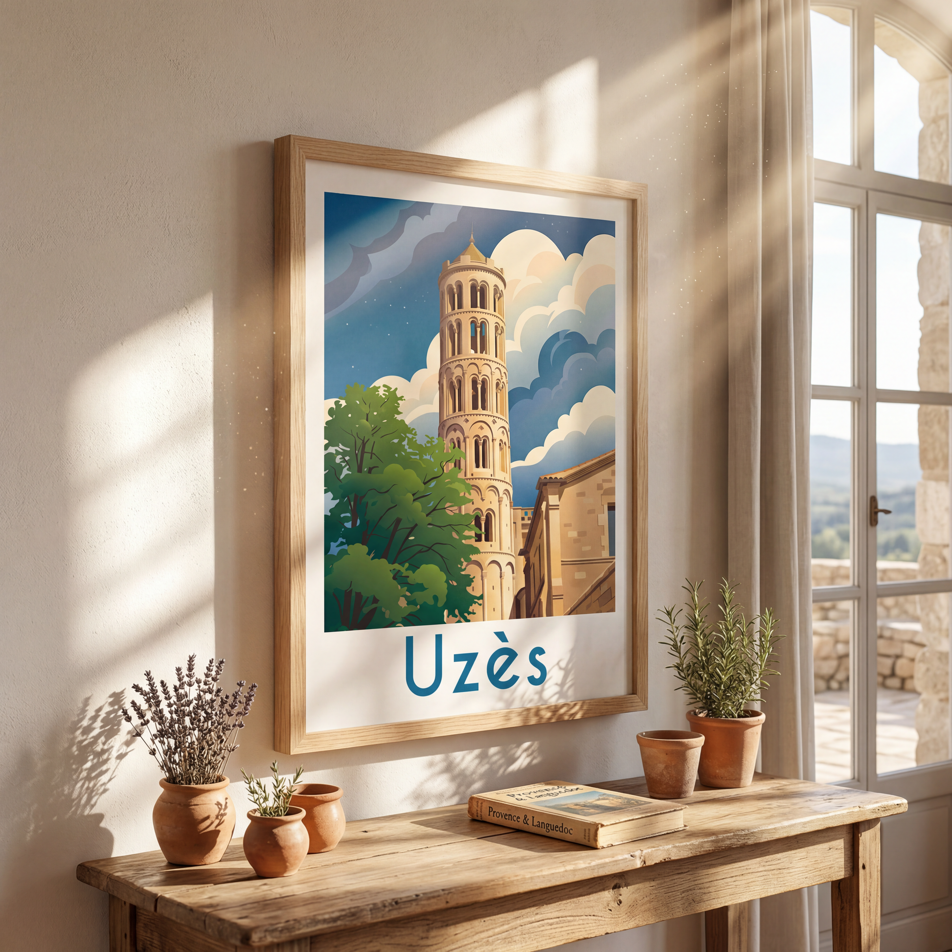 Affiche uzes mockup